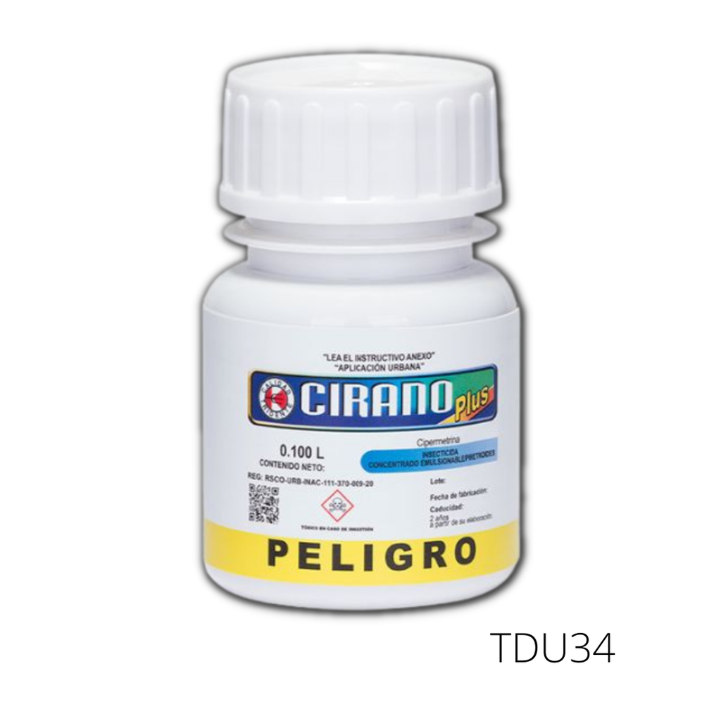 Envase Cirano Plus 100ml para control profesional de alacranes y cucarachas