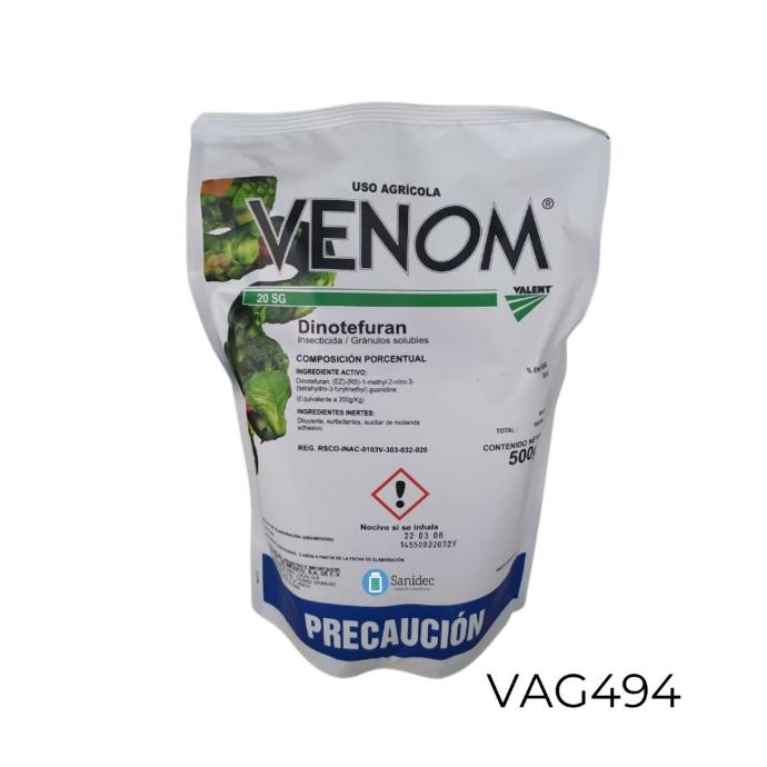 Envase VENOM Dinotefuran 20% 500g - Insecticida certificado EPA Envase VENOM Dinotefuran 20% 500g - Insecticida certificado EPA