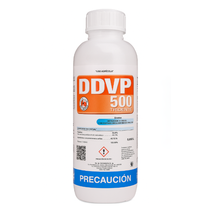 Envase DDVP 500 1L - Insecticida Diclorvos 47.5% para control profesional
