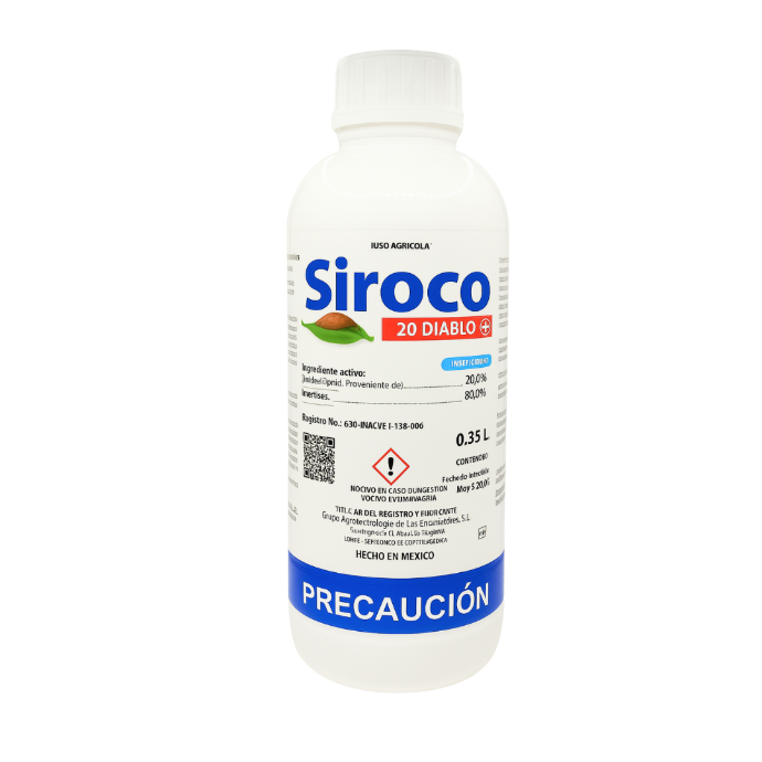 Envase SIROCO 20 Diablo 240 mL - Cipermetrina 21.5% TRIDENTE