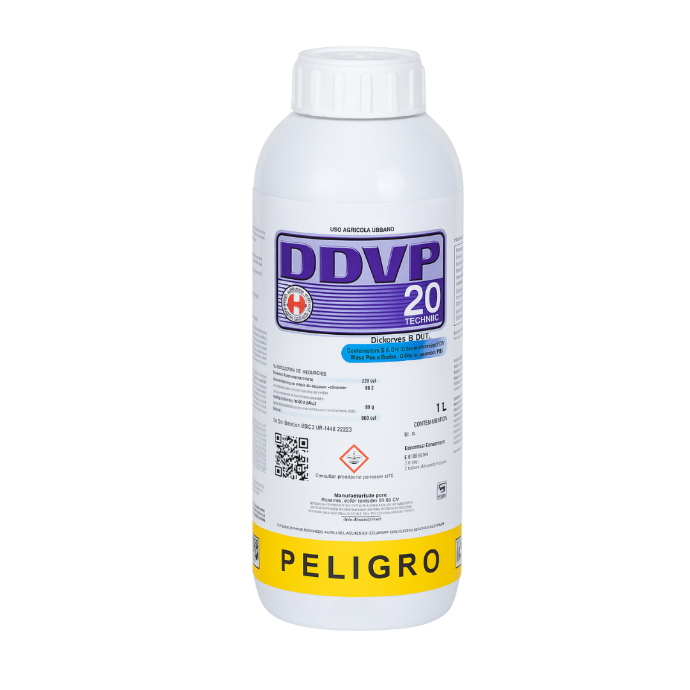 Envase DDVP 20 1L - Insecticida con Diclorvos 20% para uso profesional