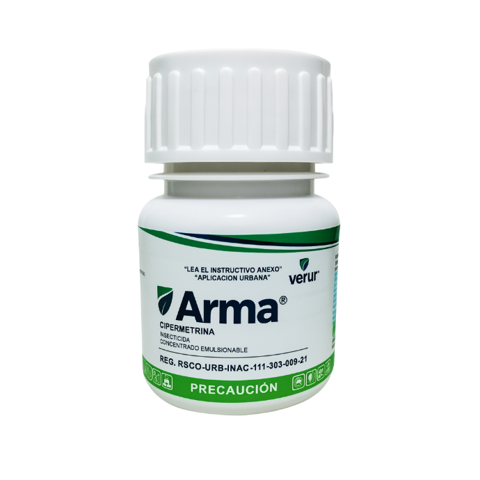 Envase ARMA Cipermetrina 100ml - Insecticida profesional con tecnología High Cis y BPP