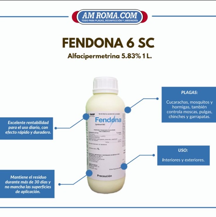 Fendona 6 SC Alfacipermetrina 5.83% Insecticida 1 L Basf