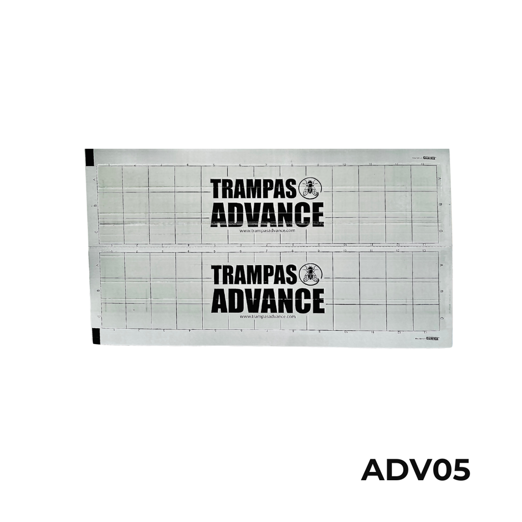 924 PLATA DOBLE ADVANCE 23X41CM TRAMPA PEGAMENTO VOLADORES