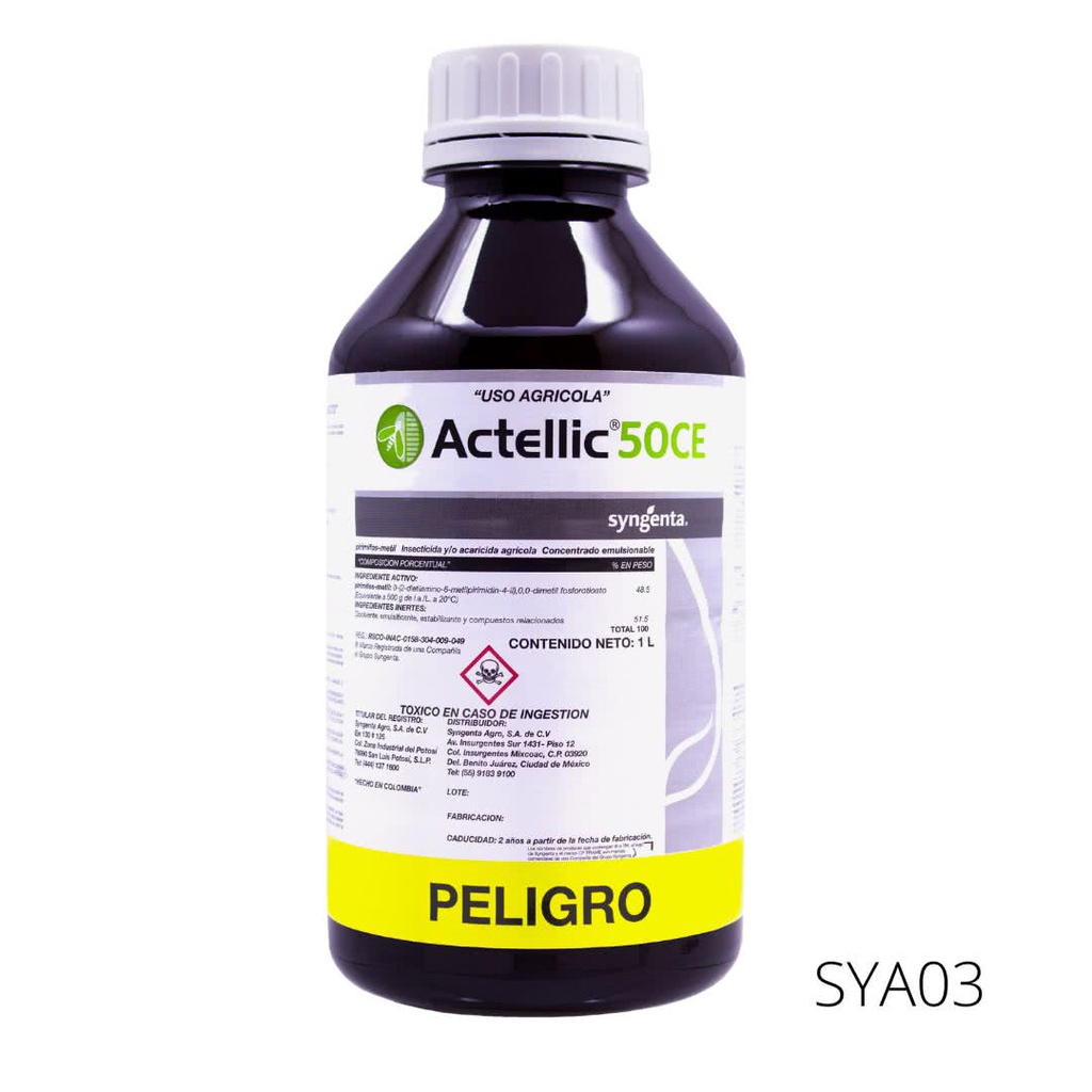 ACTELLIC 50 CE Pirimifos Etil 50% 1 L USO AGRICOLA