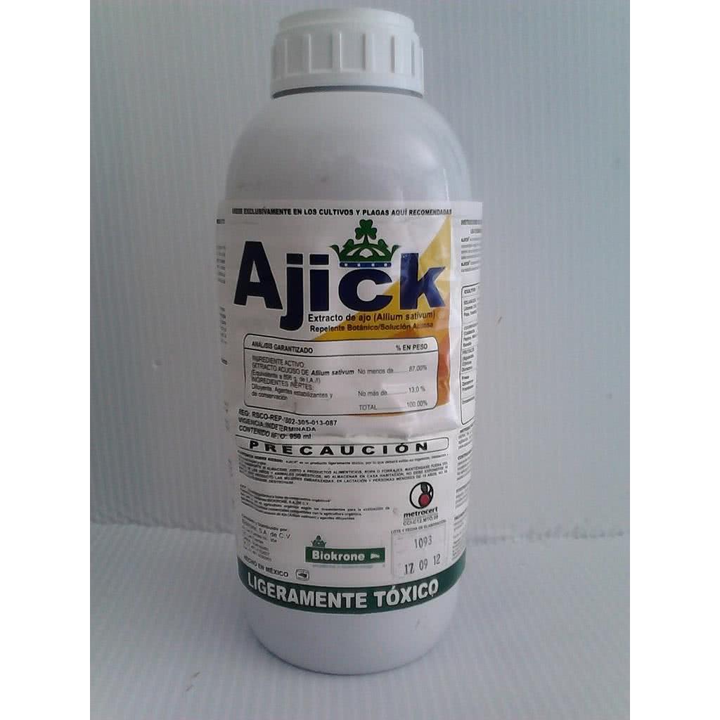 AJICK Extracto de ajo 87% 950 ml USO AGRICOLA