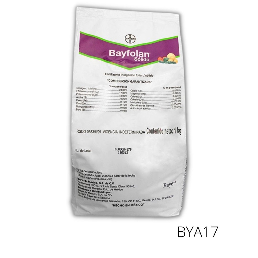 BAYFOLAN SOLIDO 1kg USO AGRICOLA