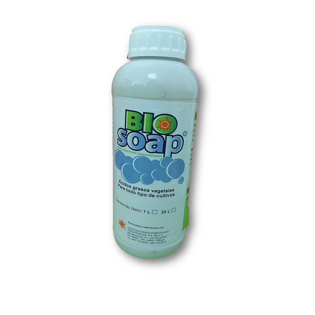 GREEN SOAP 1 LT JABON POTASICO ÁCIDOS GRASOS VEGETALES USO AGRICOLA