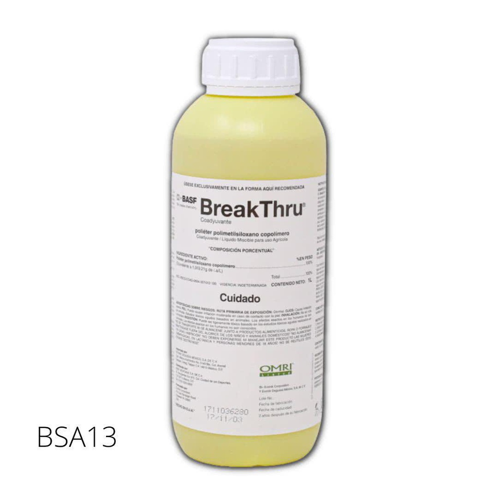 BREAK THRU Polieter polimetilsiloxano copolimero 100% 1 L