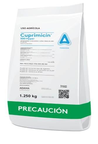 CUPRIMICIN 500 Estreptomicina 2.19% + Oxitetraciclina 0.23% + Cobre 78.5% 1.25 kg USO AGRICOLA