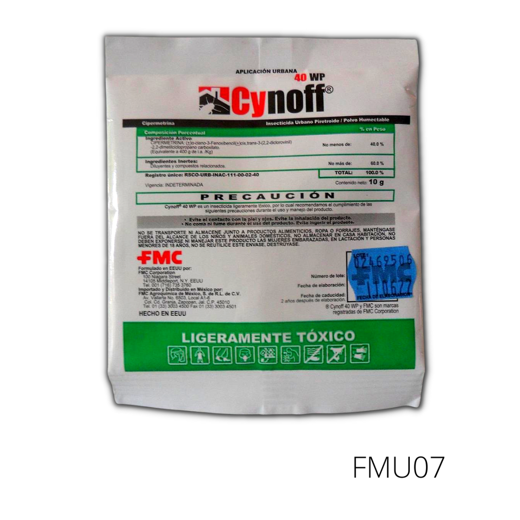 Cynoff 40 WP Cipermetrina 10 g Insecticida Fmc