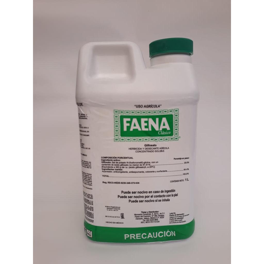 FAENA CLASICA Glifosato 35.6% 1 L USO AGRICOLA