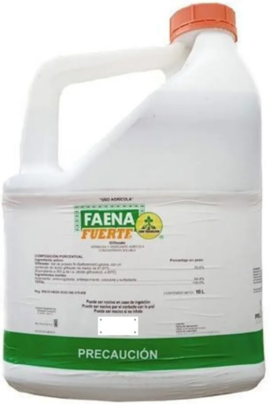 FAENA FUERTE Glifosato 41% 10 L USO AGRICOLA