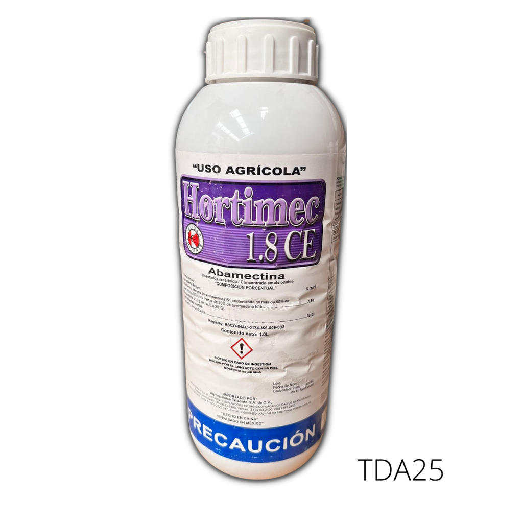 HORTIMEC 18 Abamectina 1.8% 950 ml USO AGRICOLA
