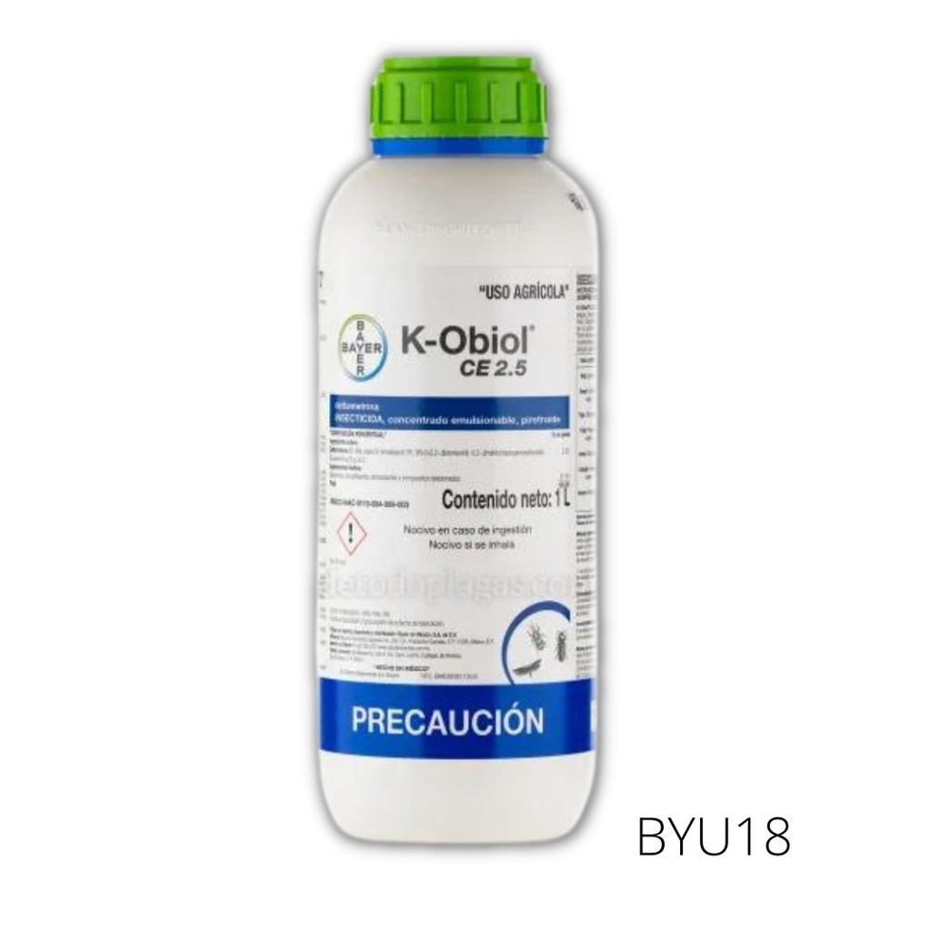 K-Obiol Deltametrina 2.5% + BP 1L Insecticida USO AGRICOLA