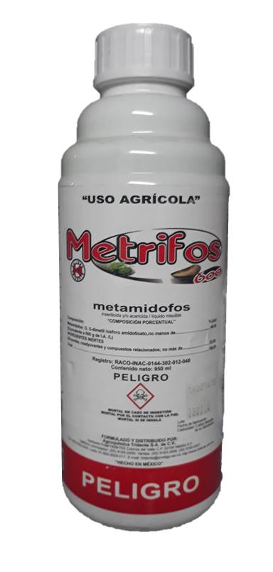 METRIFOS 600 Metamidofos 48% 950ML ML USO AGRICOLA