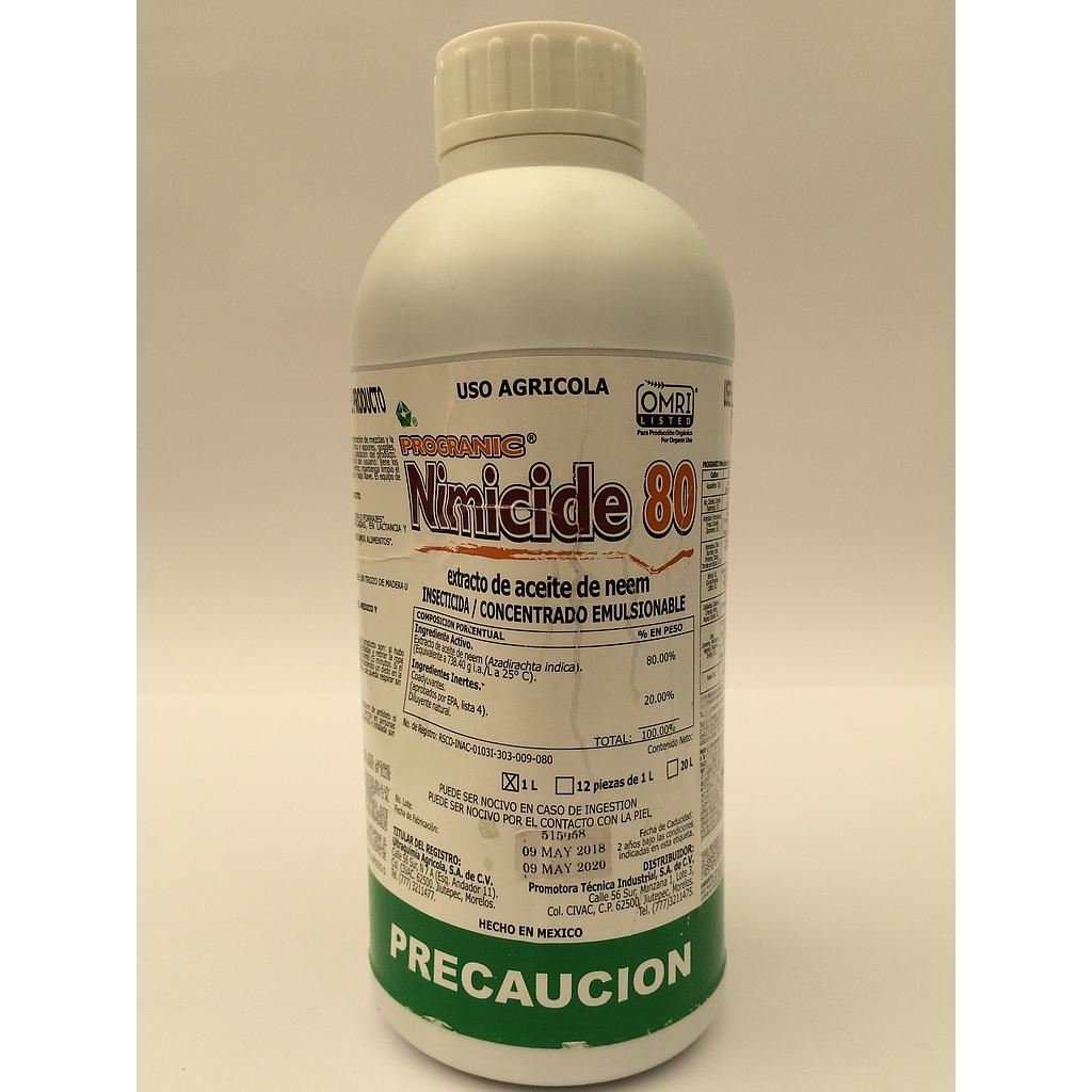 NIMICIDE 80 Extracto de aceite de neem 80% 1 L USO AGRICOLA