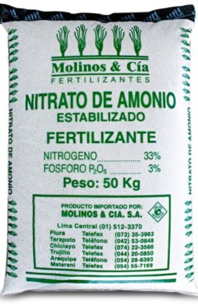 NITRATO DE AMONIO SACO 50KG. USO AGRICOLA