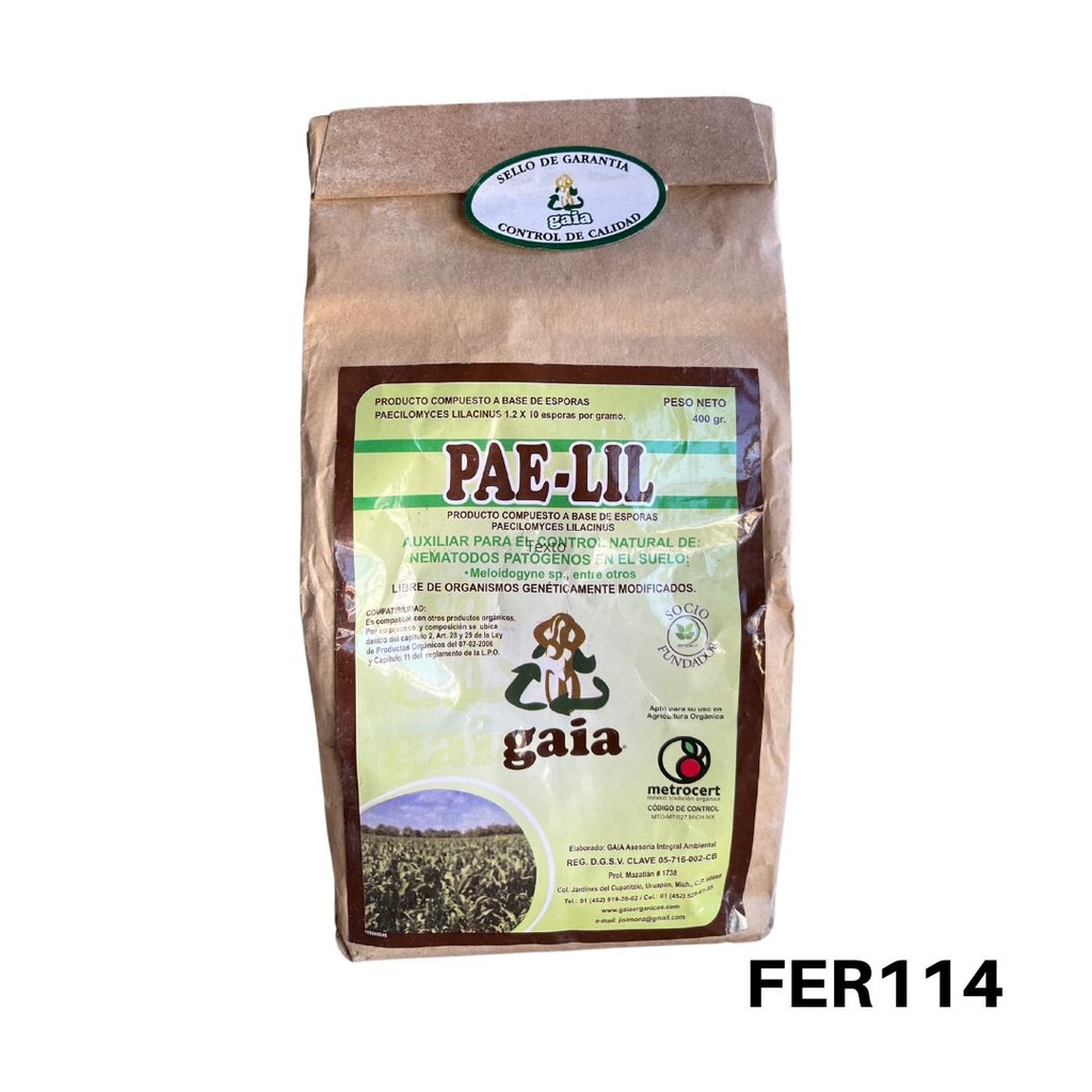 PAECILOMYCES LILACINUS 400 GRS USO AGRICOLA