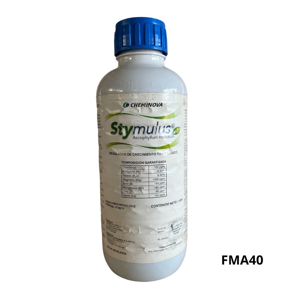 STYMULUS MAXX Algas marinas 20% + Nutrientes 1 L USO AGRICOLA