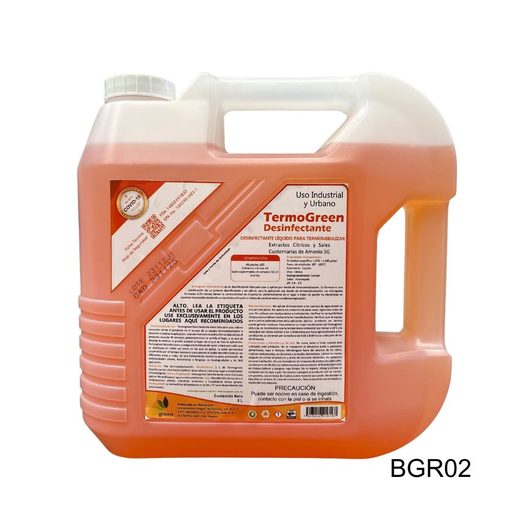TERMOGREEN DESINFECTANTE 5 LT