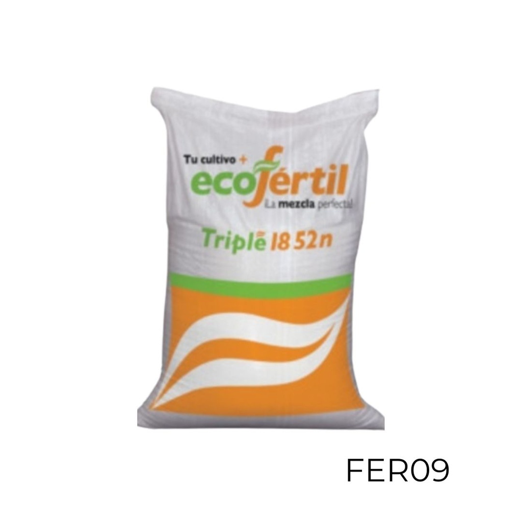 TRIPLE 18 SACO 25 KG. USO AGRICOLA