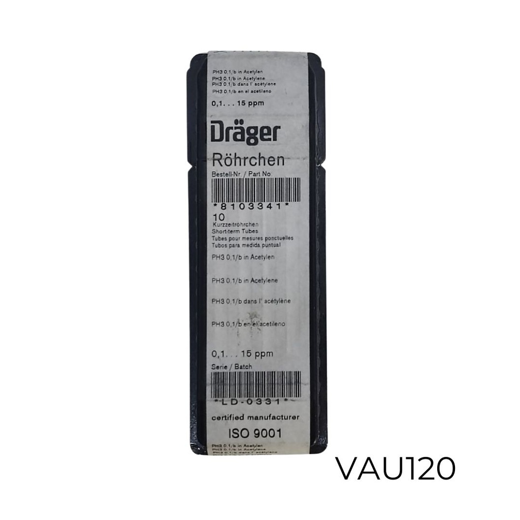 TUBO FOSFINA COLORIMETRICO 0.1...15 PPM DRAGER