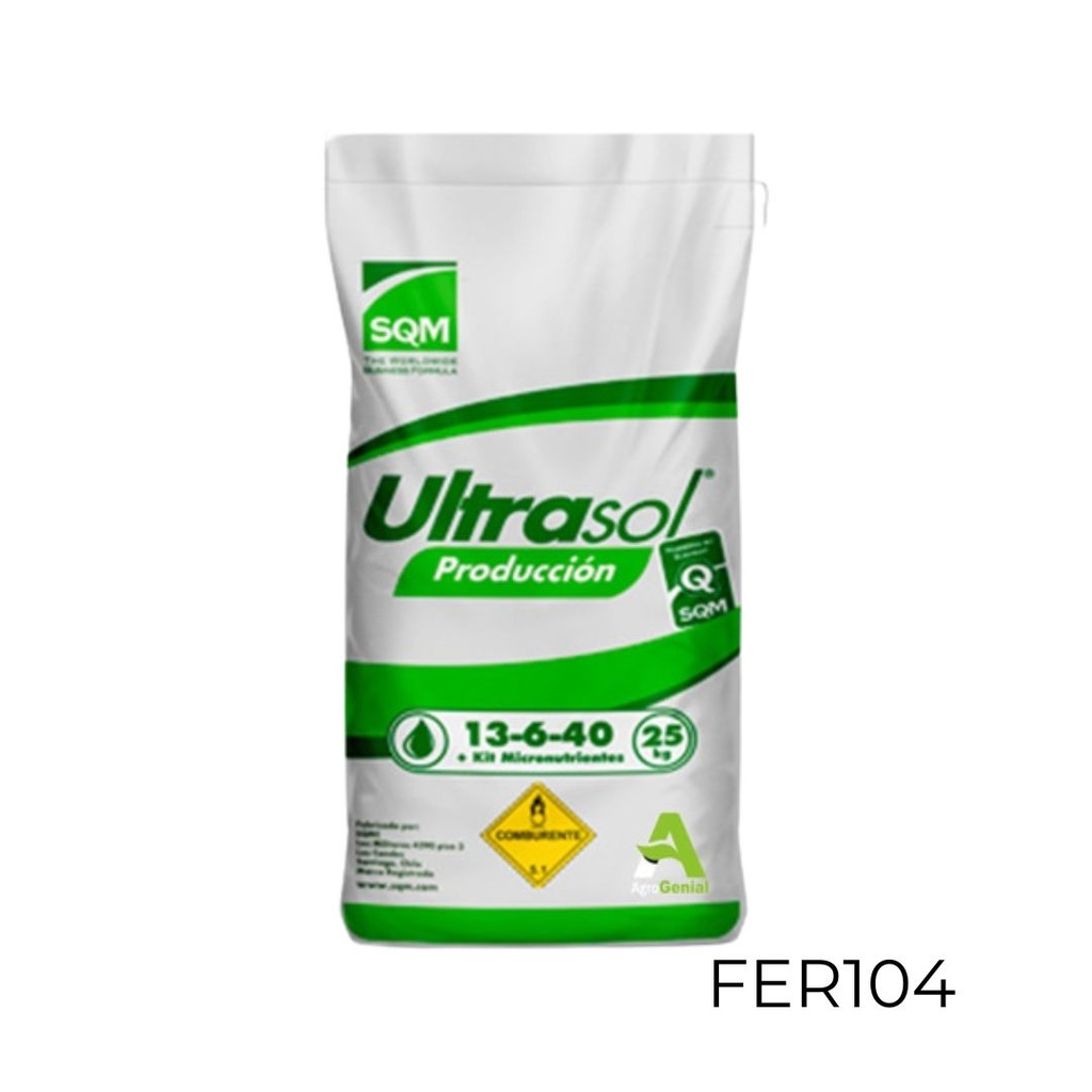 ULTRASOL PRODUCCION 13-06-40 SACO 25 KG  USO AGRICOLA