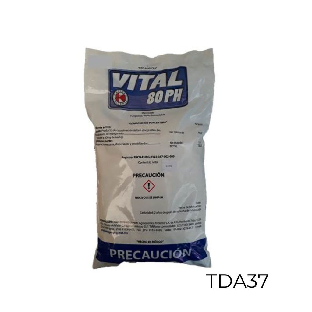 VITAL 80 PH Mancozeb 80% 1 kg USO AGRICOLA