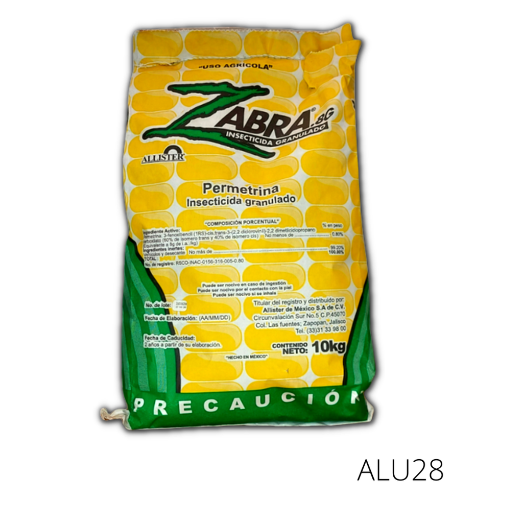ZABRA PERMETRINA 0.8% 10KG USO AGRICOLA
