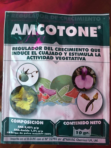 [VAG286] AMCOTONE 1-naftalen acetamida 1.2% + 1-acido naftalen acetico 0.45% 120 g USO AGRICOLA