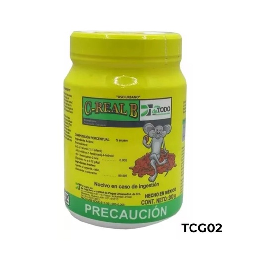 [TCG02] C-REAL B GRANULADO Bromadiolona 200 g