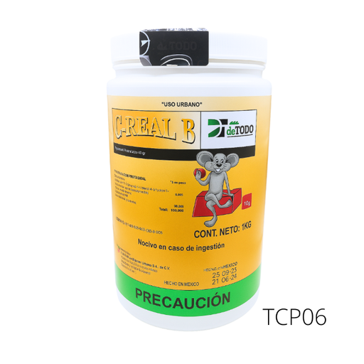 [TCP06] C-REAL B PARAFINADO BLOCK 10 g Bromadiolona 1 kg
