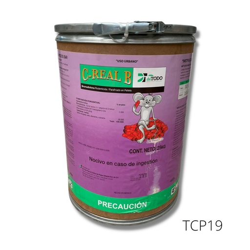 [TCP19] C-REAL B PELLETS Bromadiolona 25 kg