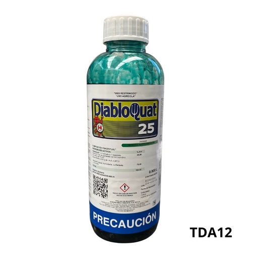 [TDA12] DIABLO QUAT 25 Paraquat 25% 900 ml USO AGRICOLA
