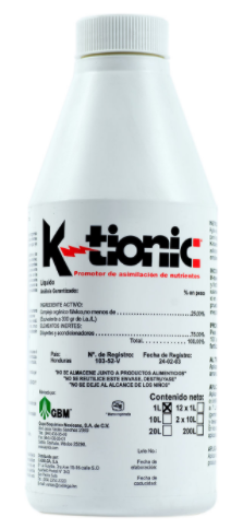 [ARY17] K-TIONIC Complejo organico fulvico 25% 1 L USO AGRICOLA