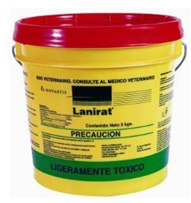 [NOP11] LANIRAT BLOCK DE 28 GR BROMADIOLONA 5 KG USO PECUARIO