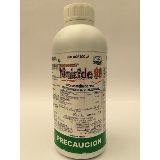 [VAG283] NIMICIDE 80 Extracto de aceite de neem 80% 1 L USO AGRICOLA