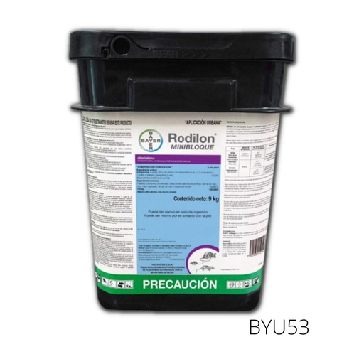 [BYU53] Rodilon Minibloque Urbano Difetialona 0.0025  9 Kg Rodenticida