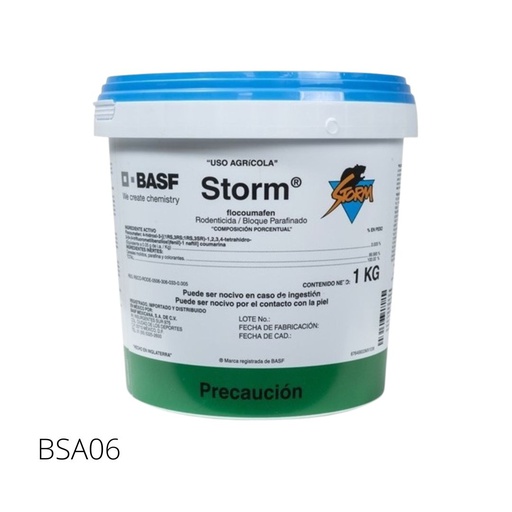 [BSA06] Storm Flocoumafen .005% Rata y Ratón 1 Kg