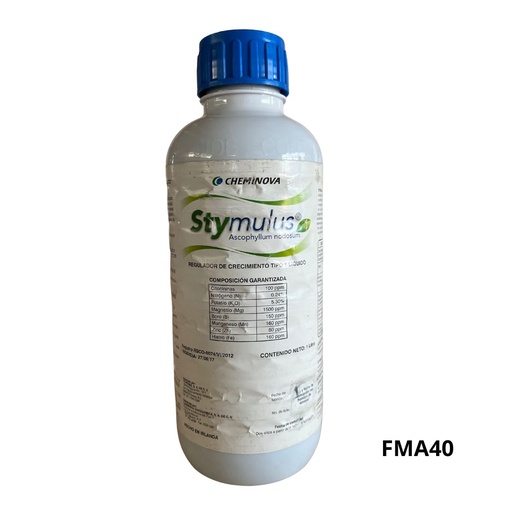 [FMA40] STYMULUS MAXX Algas marinas 20% + Nutrientes 1 L USO AGRICOLA