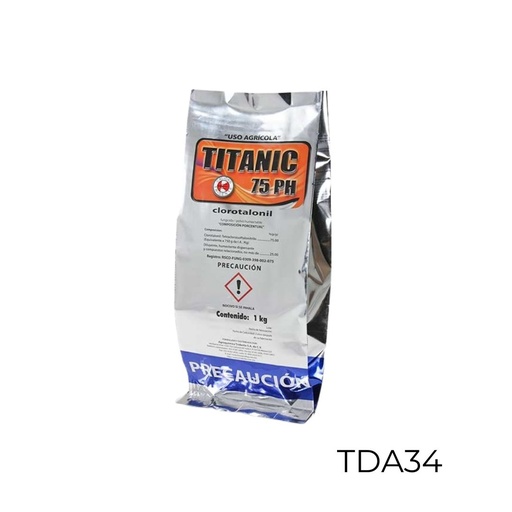 [TDA34] TITANIC 75 PH Clorotalonil 75% 1 kg USO AGRICOLA