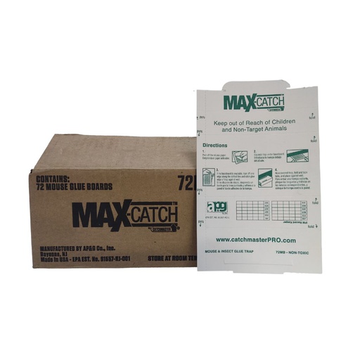 [CMR03C] TRAMPA P/ RATÓN 72 MAX CATCH 13 X 20 CM CAJA 72 pzas.