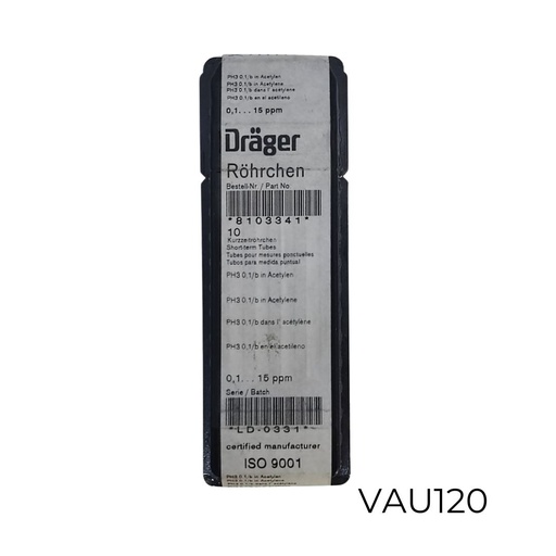 [VAU120] TUBO FOSFINA COLORIMETRICO 0.1...15 PPM DRAGER